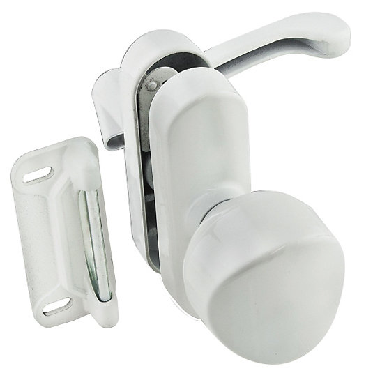 Keyless Entry Door Knob, White