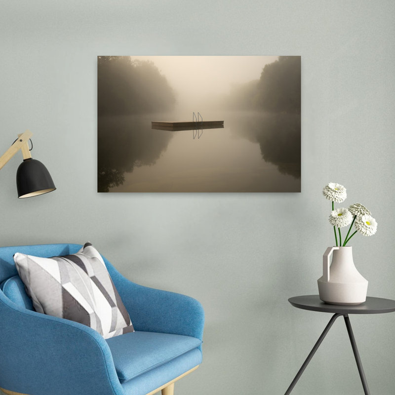 Art mural paysage de forêt tranquille et paisible, H 16 po x l 24 po