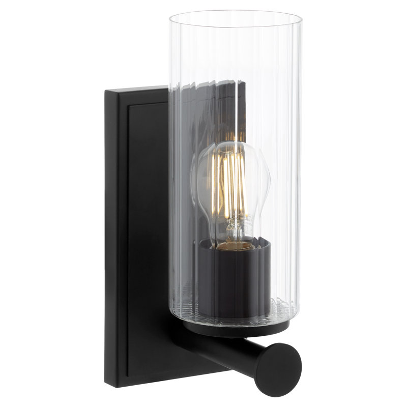 MERCIER 1 Light Wall Mount, Matte Black