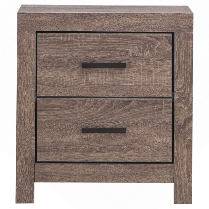 Table de chevet 2 tiroirs Brantford, Brun