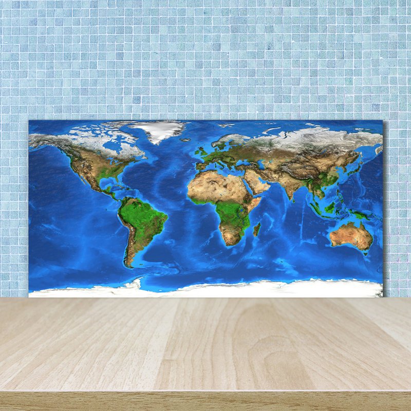 Mayes 50cm W x 100cm L Glass Peel and Stick Panel