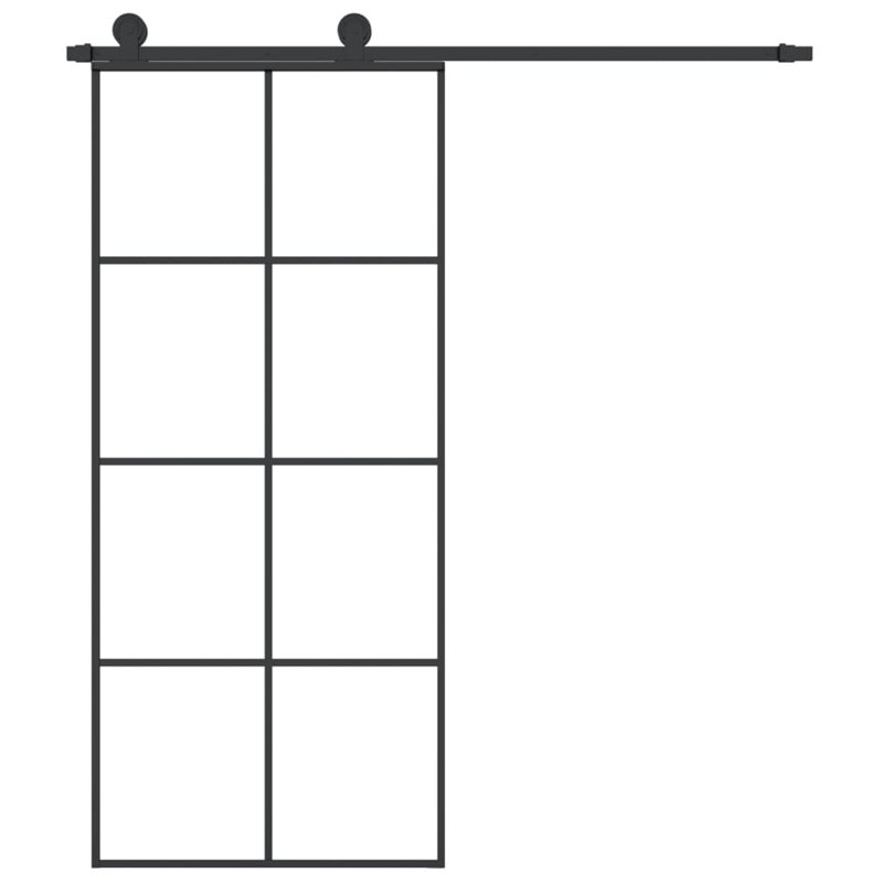 Shackleford Glass Sliding Door, 205cm H x 90cm W