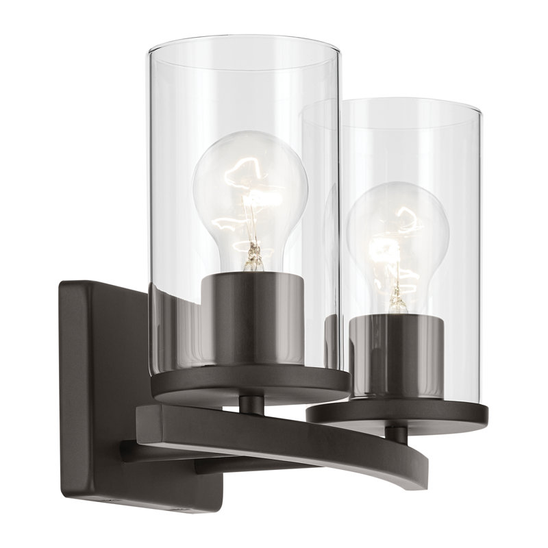 15.25" 2-Light Vanity Light, Bronze