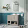 Stovall 37 Inch Single Vanity with Integrated Top and Sink with Mirror