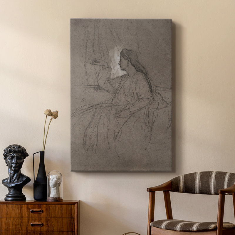 Croquis rétro Lxx - galerie Cavas sur mesure, H 18 po x l 12 po