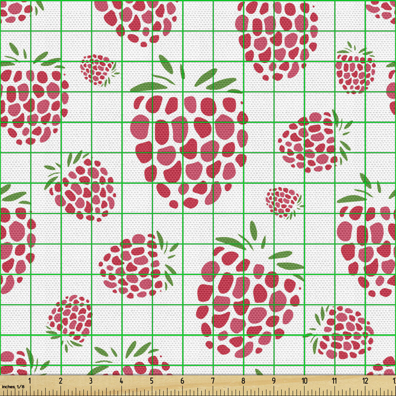 Cheryn Summer with Raspberries Multi-Purpose Fabric