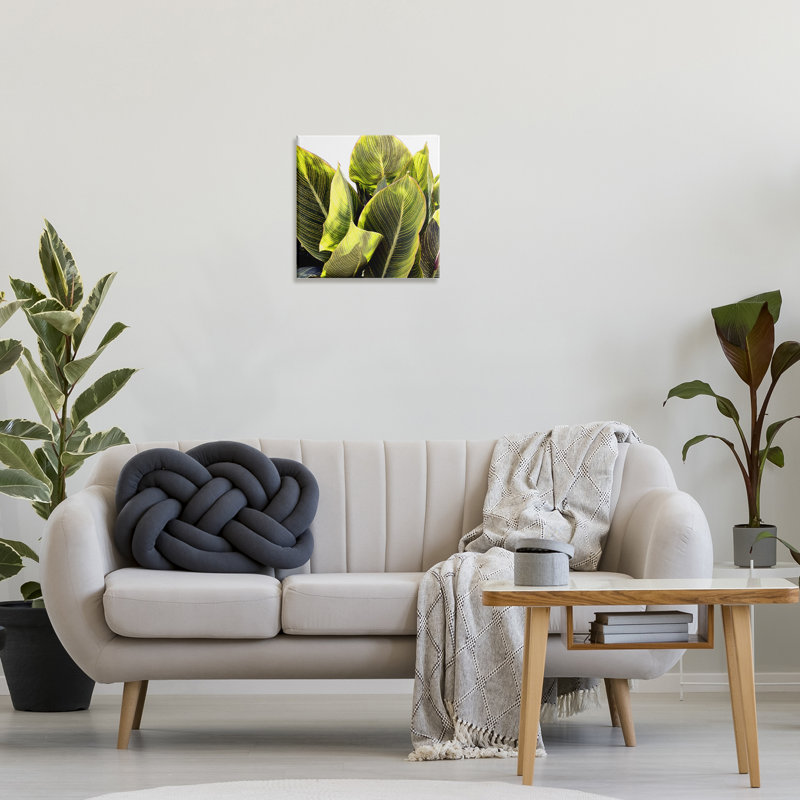 «Bright Bright Tropical Leaves» par Emily Navas, H 17 po x l 17 po