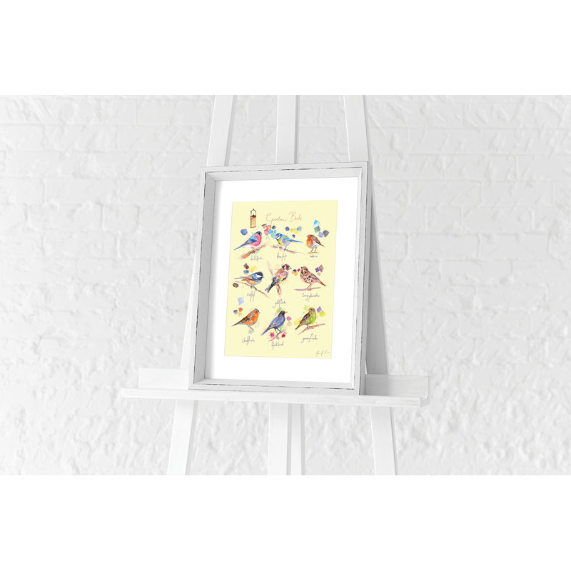 Garden Birds by Jennifer Rose - No Frame Painting
