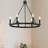 6-Light Chandelier in Matte Black-554279787