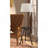 57" Round Sofa Side Table W/ Lamp And Power Station
