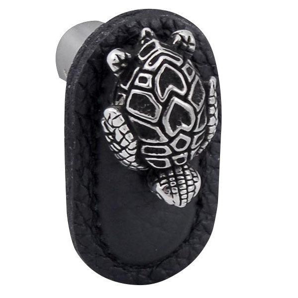 Pollino Novelty Knob, Black, Vintage Pewter