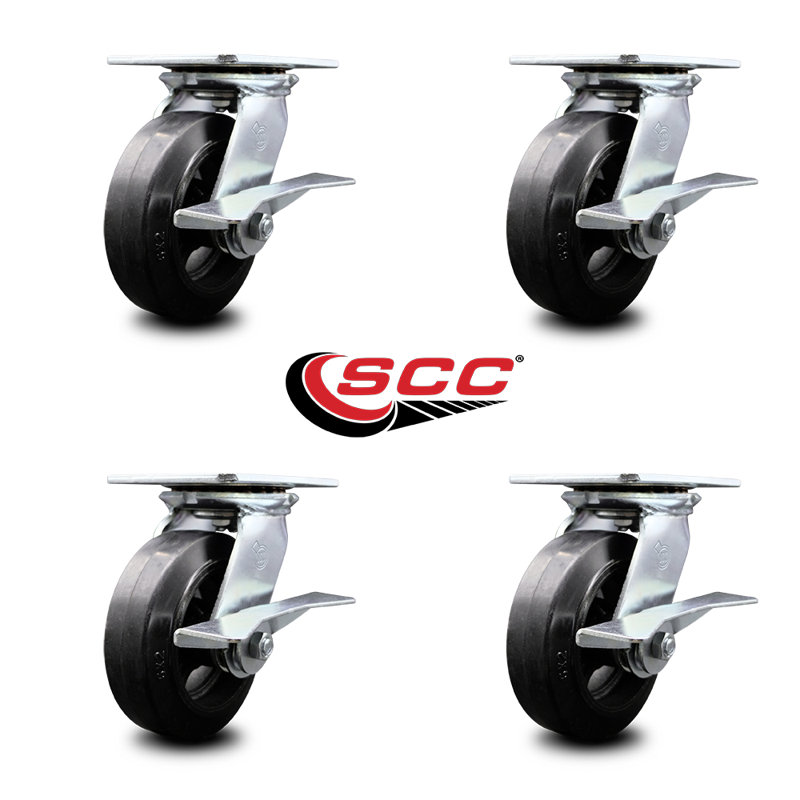 Rubber on Steel Caster