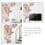 Adhésif décoratif fleur de pivoine détachable