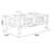 Brown Solid Wood Rectangular Coffee Table-215230713