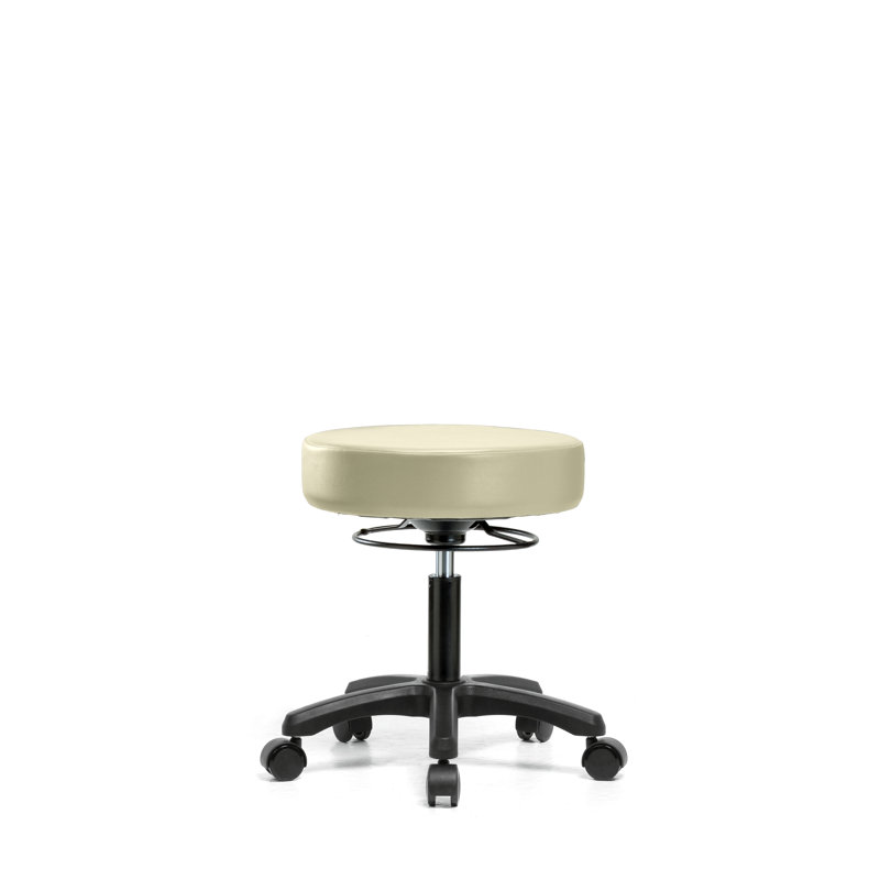 Tabouret de laboratoire Wilder, Adobe, Roulettes