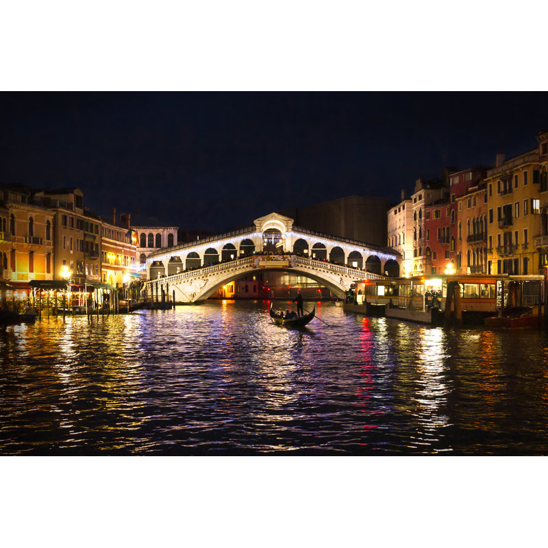 Rialto Bridge by Vladislav Mikhailov - Wrapped Canvas Print, 30cm H x 46cm W
