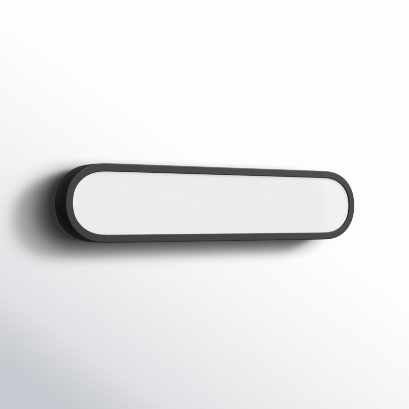 Dimmable LED Bath Bar, Black/White, 24"