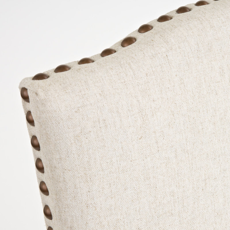 Chaise d'appoint rembourrée Montecito, Tissu - Beige