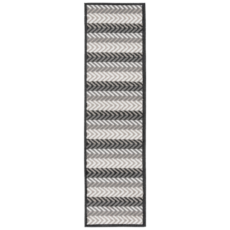 Lisel Performance Striped Rug, Runner 2'2" x 8'