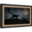 «Spooky Full Moon Cat» par Robert Fabrowski, reproduction d'art sur toile encadrée-5055308