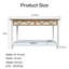 Console de 48 pouces de long avec 2 tiroirs et 1 tablette inférieure pour le couloir d'entrée - Assemblage facile - artisanat traditionnel et fonctionnalité