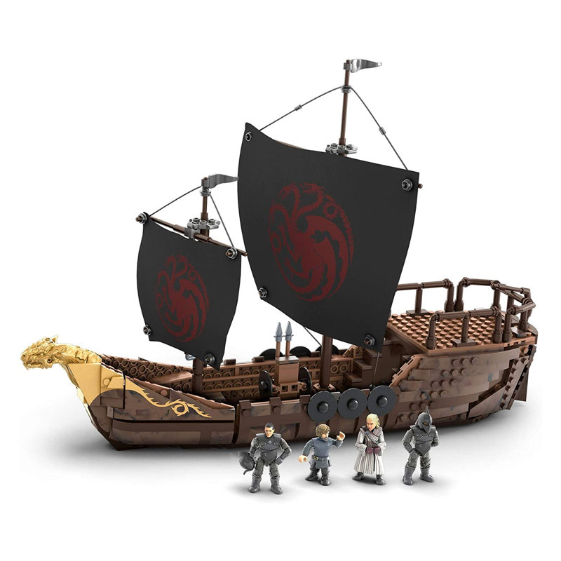 Mega Construx Game of Thrones Targaryen Warship Building Set
