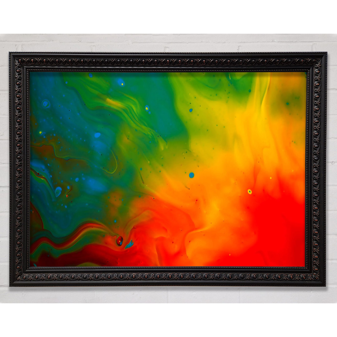 Gerahmtes Wandbild Paint Flames