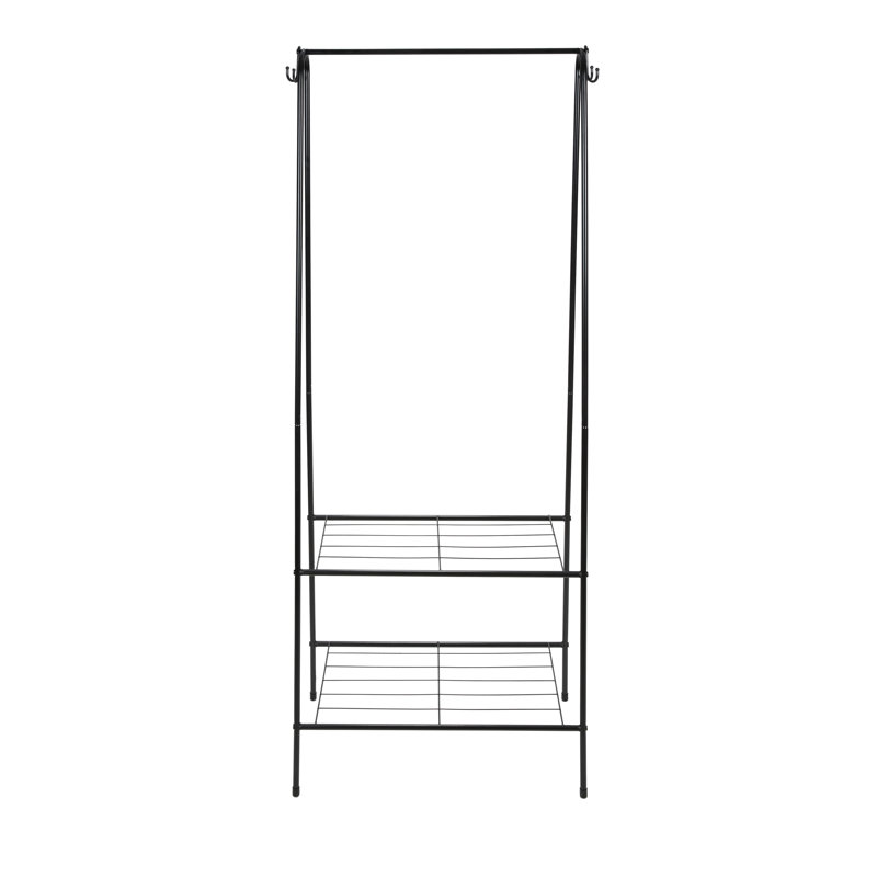 Elizebth 23.7'' Metal Clothing Rack
