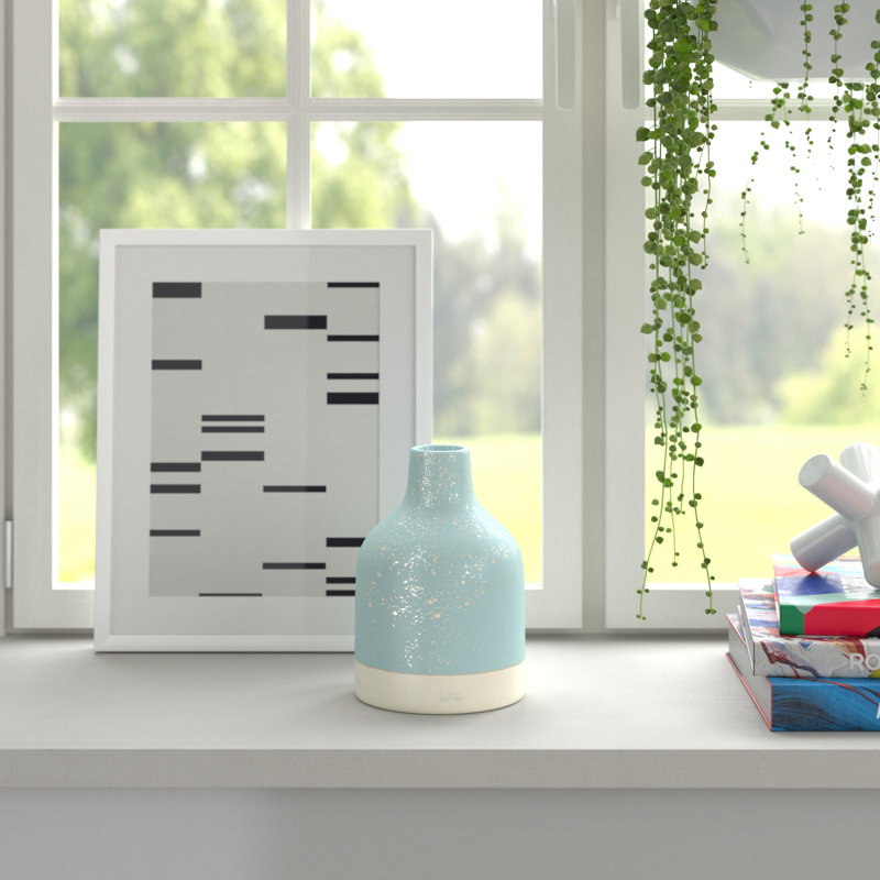 Bouteilles décoratives en céramique Kanedra, H 7 po x l 5 po x P 5 po, Sauge