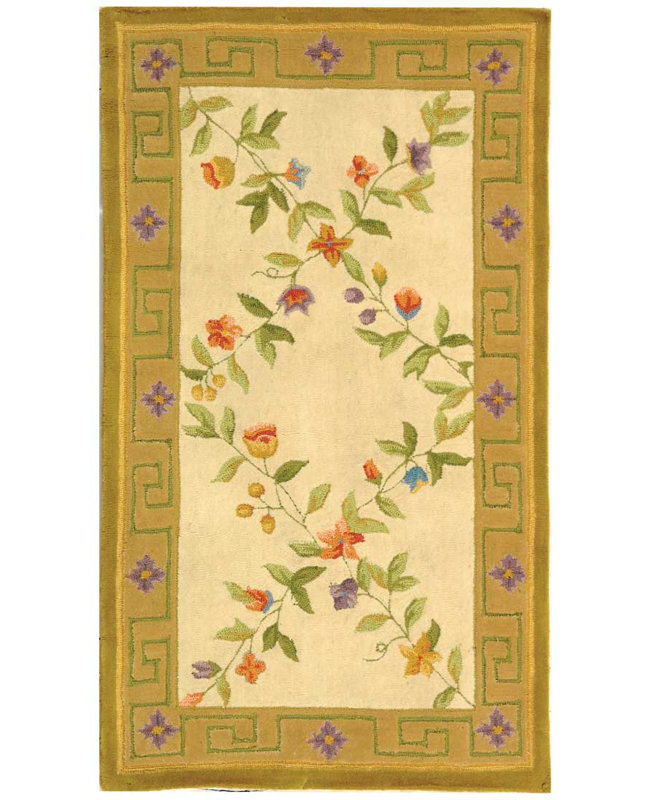 Tapis floral Berkley, Rectangle 2 pi 9 po x 4 pi 9 po