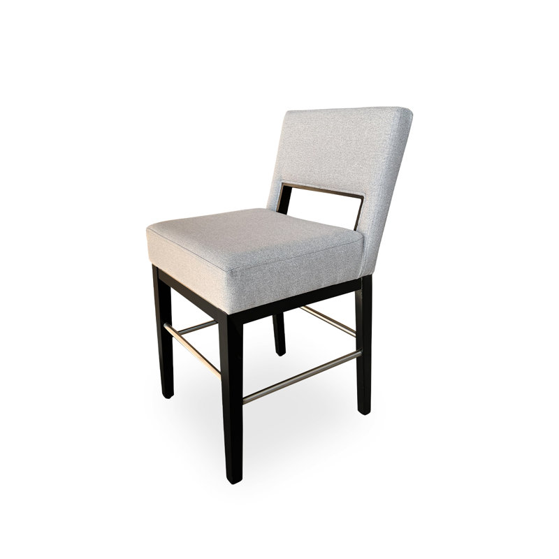Tabouret à hauteur de comptoir Duckett Rez, Gris / Noir