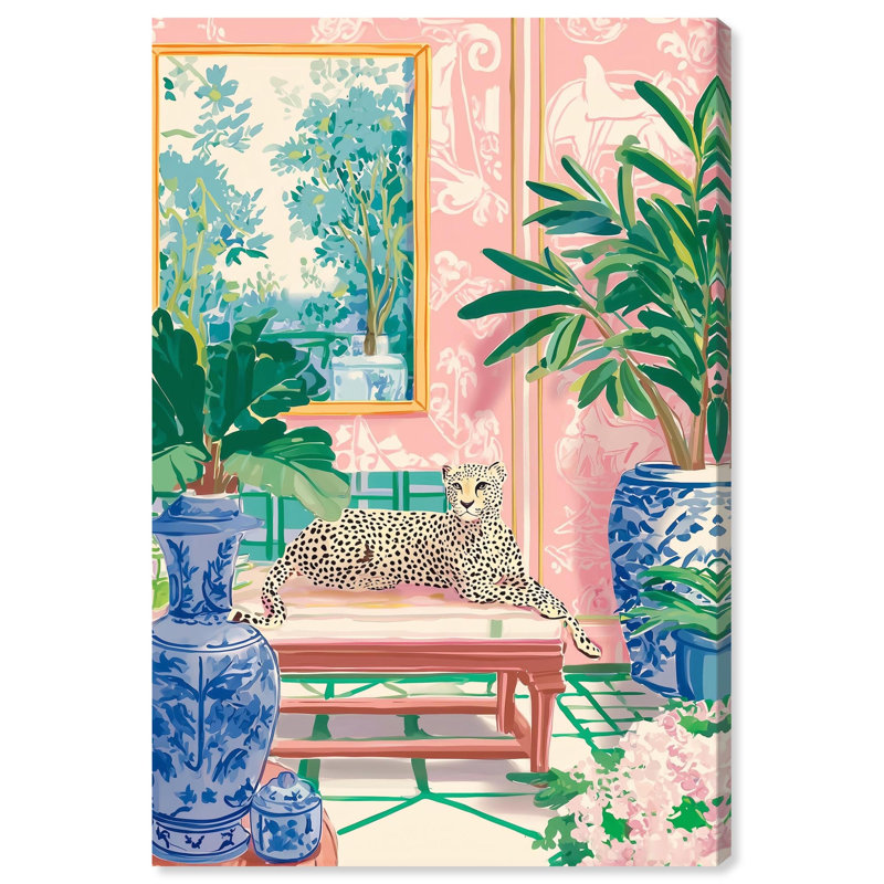 Décoration murale bord de mer Cheetah Living Pastel II par Art Remedy, tendue avec châssis, 16 x 24, H 24 po x l 16 po