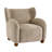 Caden Mid-Century Modern Bouclé Wingback Club Chair with Rounded Legs-890028077