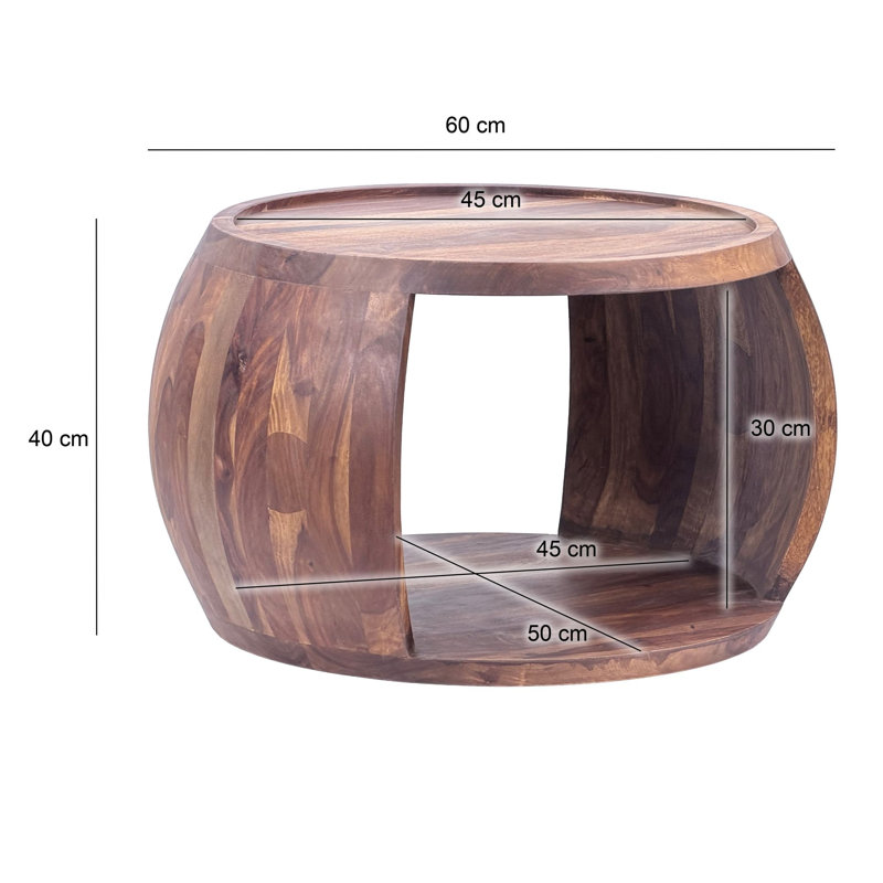 Solid Wood Coffee Table with Storage