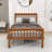 Twin Platform Bed with Headboard and Slats-440126608