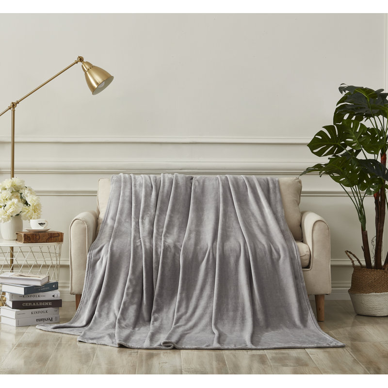 Couverture polaire, Double / Grand, Gris acier