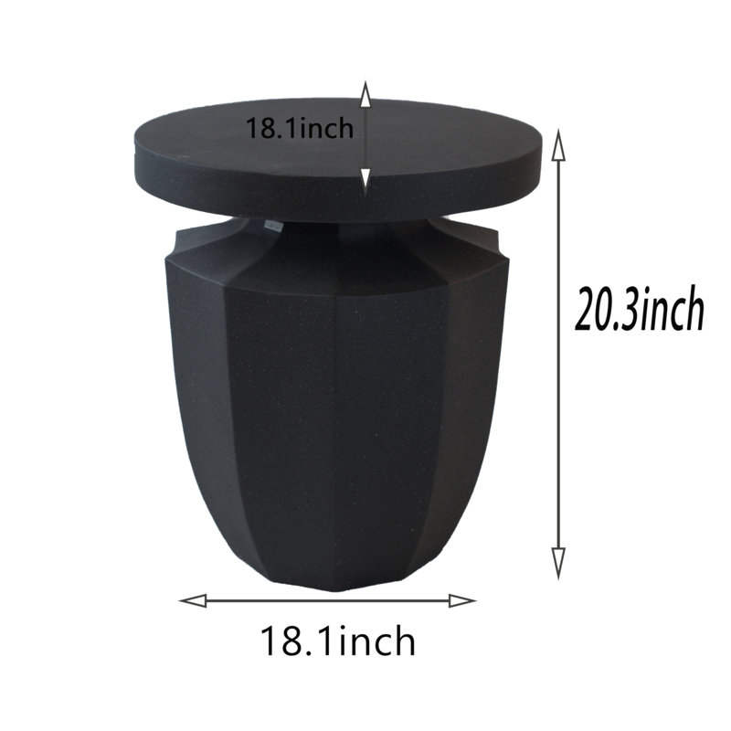 Modern And Sturdy Garden End Table, Ideal For Indoor And Outdoor Use, Adds Style And Functionality To Any Space.