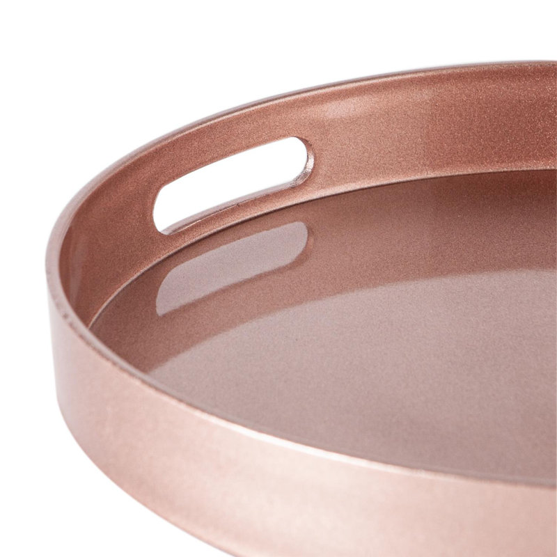 Argon Tableware Melamine Tray, Rose Gold