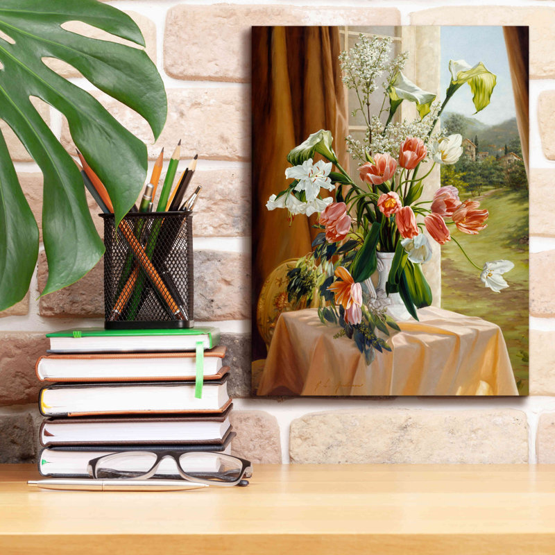 «By The Window» par Robin Anderson, art mural sur toile, H 16 po x l 12 po x P 0,75 po