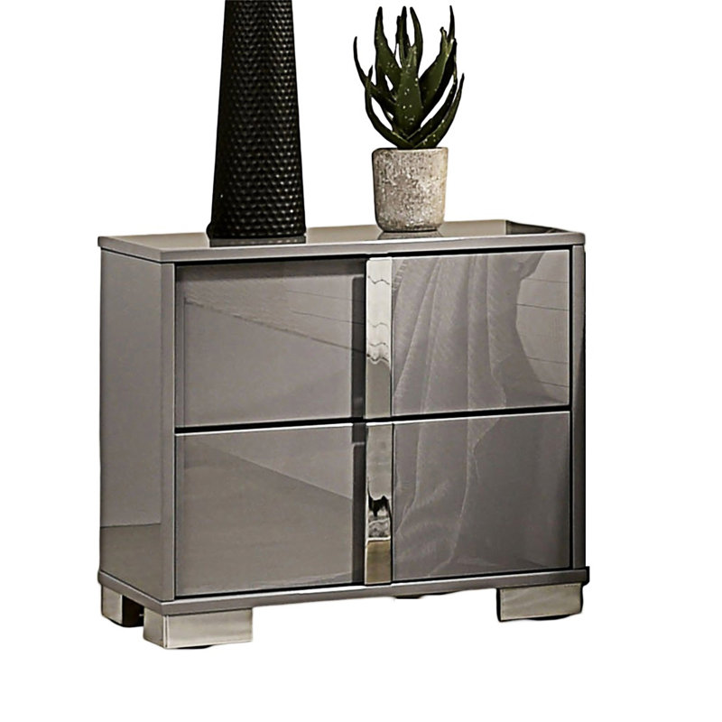 Nightstand With Drawer, Taupe