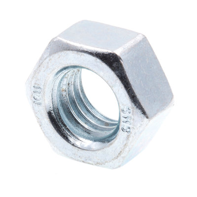 Finished Hex Nuts, Class 10 Metric, M12-1.75, Zinc Plated Thru-Hard (10 Pack)