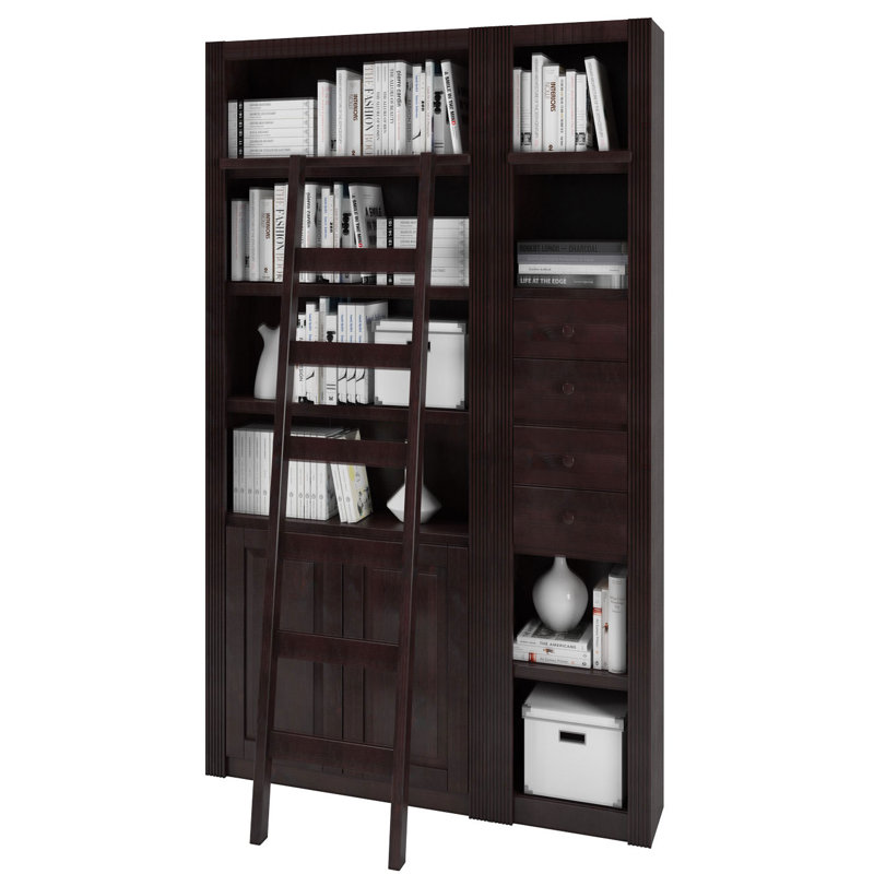 Elona 6 - Step Wood Straight Ladder, Havana Brown