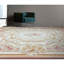 Hand-Knotted High-Quality Ivory and Rose Area Rug