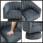 Fauteuil d'appoint pivotant en velours moderne - un confort luxueux pour votre espace de vie-863846951