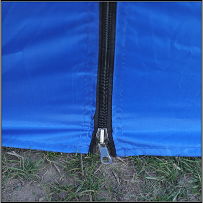 Auvent d'extérieur durable 10 x 10 pi avec abri de jardin amovible, parois latérales, fenêtres et sacs de sable