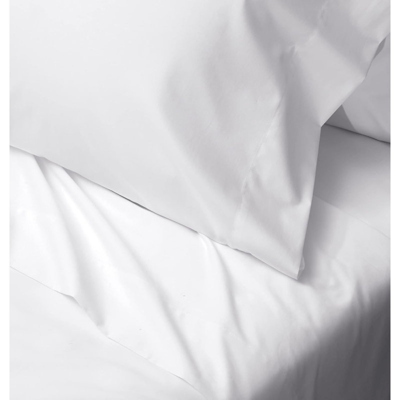 Sheet Set, Queen Sheet Set with 2 Pillowcases, White