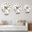 Libellule Rooch en or et pierres précieuses - Horloge murale moderne-59913237