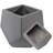 Salih 2pc Assorted Moondust Concrete Outdoor Planters