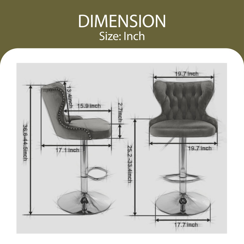 Tabouret Katashia, Olive
