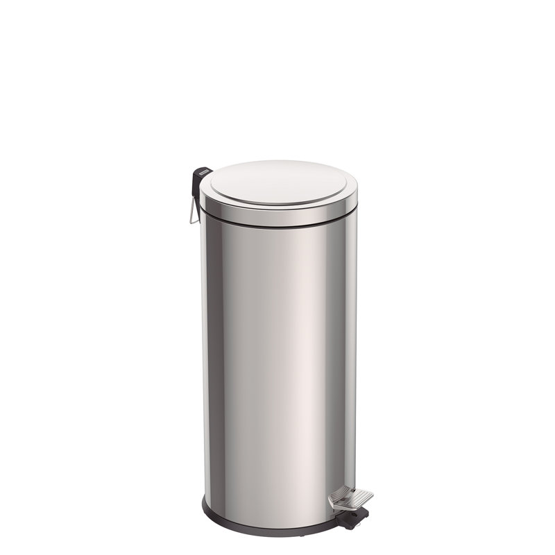 Stainless Steel Step On Kitchen Trash Can, 30L